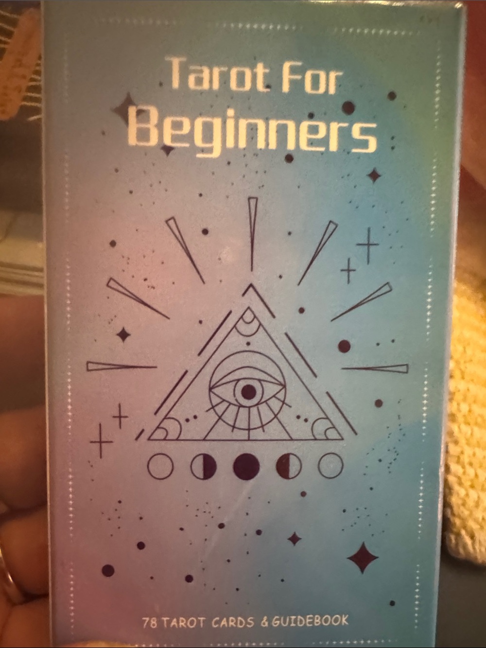 Tarot For Beginners - Blue Tarot Card Deck with Guidebook